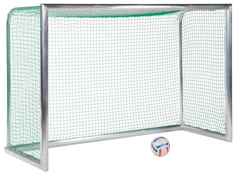 Sport-Thieme Mini-Fußballtor Professional Kompakt, Alu-Naturblank