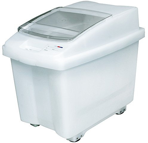 BRB 100 Liter Futtermittelbehälter/Vorratsbehälter für Trockenfutter, mit Rollen, BxTxH 465x705x580 mm