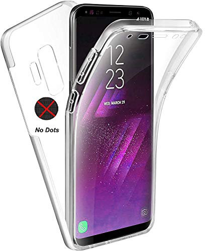 KP TECHNOLOGY Case for Galaxy S9 Plus - (360 Front + Back Protection) Full Complete Protection For Samsung Galaxy S9+ Gel Case (CLEAR)