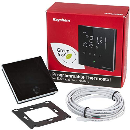 RAYCHEM 1 x Salus SQ610RF Quantum Thermostat d'ambiance sans Fil pour Chauffage au Sol, Green, 86 mm x 86 mm x 11 mm