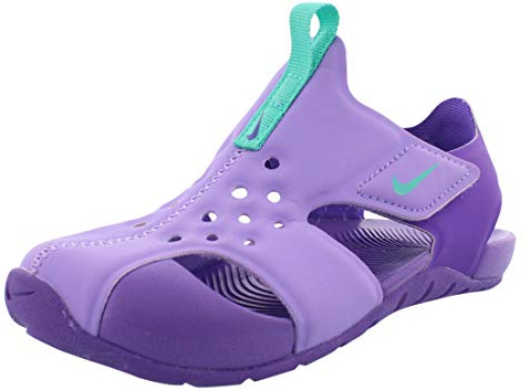 Nike Sunray Protect 2 (PS), Jungen Badeschuhe, Violett (Atomic Violet/Hyper Jade-Hyper Grape 500), 33.5 EU (1 Child UK)