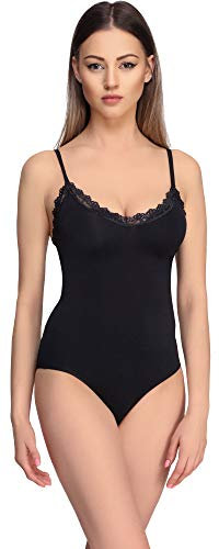 Merry Style Body Justaucorps sans Manches Femme MS10-286 (Noir, L)