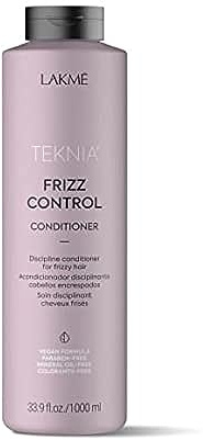 Lakmé - Teknia Frizz Control Conditioner 1000 ml | Kontrolliert Frizz – hinterlässt Feuchtigkeit – glättet lockiges und krauses Haar – bietet Hitzeschutz