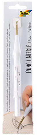 folia 23410 - Punch Needle inklusive Einfädelhilfe, Spezialnadel für das neuartige Needle Punching