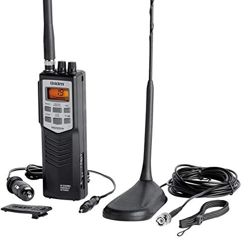 UNIDEN - PRO501TK Radio CB Portable 40 canaux avec 10 canaux météo NOAA et antenne de Montage magnétique