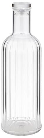 APS 10748 Bouteille Stripes Transparent, Silicone/MS, 1 L, 9 cm x 28,5 cm