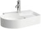 LAUFEN VAL Waschtisch, 1 Hahnloch, mit Überlauf, 530x400mm, semi-trockener Bereich rechts, H8152880001061, Farbe: Weiß