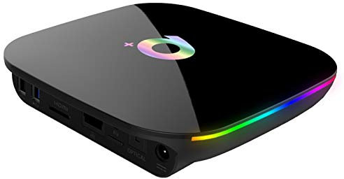 YPSMCYL Android TV BOX, Q PLUS Android 9.0 TV BOX 2GB RAM / 16GB ROM H6 Quad Core Support 2.4Ghz WiFi 6K HDMI DLNA 3D Smart TV BOX,4G+64G