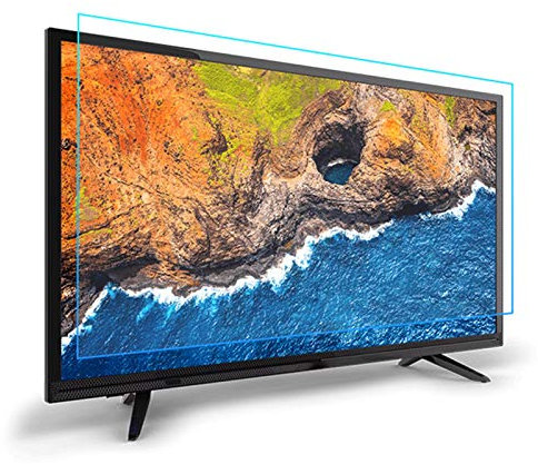 32-55 Zoll Anti-Blaues Licht Monitor TV Displayschutzfolie Bildschirmschutz Anti Schaden Schutzplatte Filter Blockiert UV Passend Für OLED- Und QLED-HDTV-Displays ALGFree