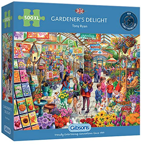 Gibsons GIBG3548 Gardener's Delight 500 extragroßes, nachhaltiges Puzzle, 100% recyceltes Premium-Karton, tolles Geschenk für Erwachsene, Games, verschieden