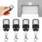 4 button Key Cover Fob Shell Case for Car Garage Door, 4pcs Universal Cloning Wireless Remote Control Key Fob for Car Garage Door Gate 433.92mhz Car Key Fob Case
