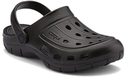 Coqui Jumper Damen Clogs Gartenschuhe Badeschuhe Black/Antracit Black (Black/Antracit Black, Numeric_40)