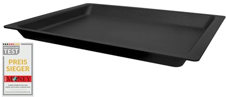 AMT Gastroguss Backplatte/Ofenplatte, 465 x 340 mm, 30 mm hoch, Aluguss (Aluminium), Lotan® Antihaft-Beschichtung, Nicht-Induktion, Backen in der nächsten Generation, AMZN-OP3465