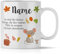 OWLBOOK® Personalisierte Tasse für Kinder Personalisiert Herbst Maus Kinder Tasse Geschenke Geschenkideen für Kinder Junge Mädchen zum Geburtstag Schulanfang Kindertasse Keramik 300 ml