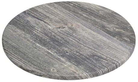 GGMMÖBEL WERZA | Werzalit Tischplatte | Rustikales Kiefer | Ø 60 cm | Topalit Gartentischplatte | Perfekt für klappbare Gartentisch, Esstisch | Wasserfest | Restaurant, Cafe, Bar | Indoor und Outdoor