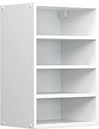 Vicco Hängeschrank R-Line, offener Küchenschrank, Weiß/Weiß, 40 cm