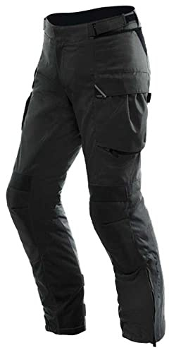 Dainese - Ladakh 3L D-Dry Pants, Motorcycle Touring Pants, 3 Layers Waterproof, Removable Thermal Layer, Motorcycle Pants For Men, Black/Black, 48