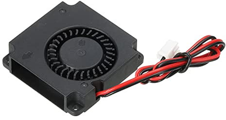 sourcing map DC Brushless Cooling Blower Fan Cooler 4010 40x40x10mm Turbine Turbo Dual Ball Bearing Centrifugal Flow Blower DC12V 2 Pin for 3D Printer