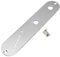 Musiclily Pro 32mm Steel Control Plate with Narrow Pots Hole Spacing and Angled Switch Slot for Tele Style Electric Guitar, Chrome