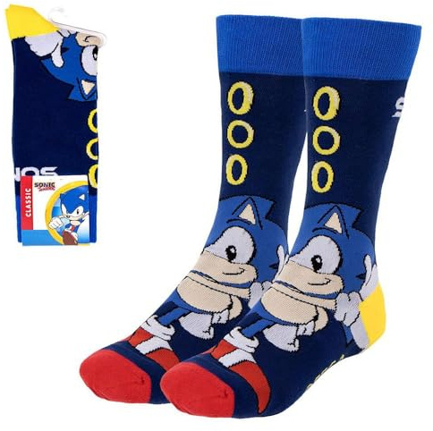 Sonic Socken, Dunkelblau, Schuhgröße 35-41