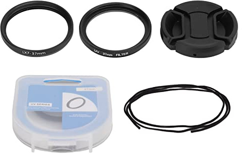 Juego De Filtros UV LX7, Filtro De Fotografía De Protección UV Para Lentes De 37 Mm Con Tapa De Lente Y Anillo Elevador De Filtro, Para Lentes De Cámara Digital LX7, Accesorios Para Lentes De Cámara