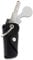Bodesa Valore Premium Qualität Schlüsseltasche aus Echtem Leder | Schlüsseletui mit Einkaufswagenlöser | Key Organizer für 1-6 Schlüssel | Schlüsselanhänger mit Flaschenöffner (schwarz elegant)