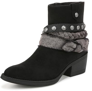 Blowfish Malibu Womens Rally Western Ankle Bootie Black 6 M