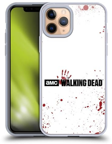 Head Case Designs Offizielle AMC The Walking Dead Weisses Blut Logo Softgelhülle Kompatibel Mit Apple iPhone 11 Pro Und Kompatibel Mit Magsafe Zubehör