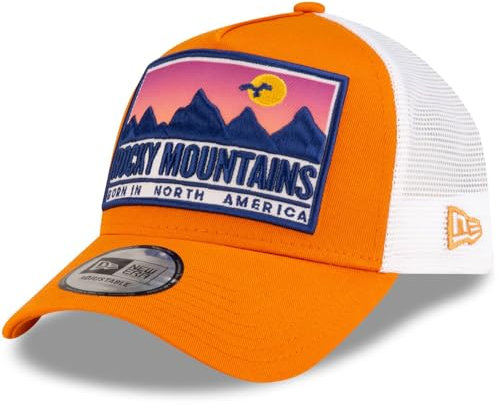 New Era 9Forty A-Frame Trucker Cap - Rocky Mountains orange