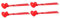 TOYANDONA 4 Stück Liebe Schneeball Clip Outdoor-Spielzeug Für Den Winter Schneeschleuder Spielzeug Schneeball-Maker-Clip Schneeball-Clip-Spielzeug Outdoor-schneeball-Clip Rot Abs-Kunststoff