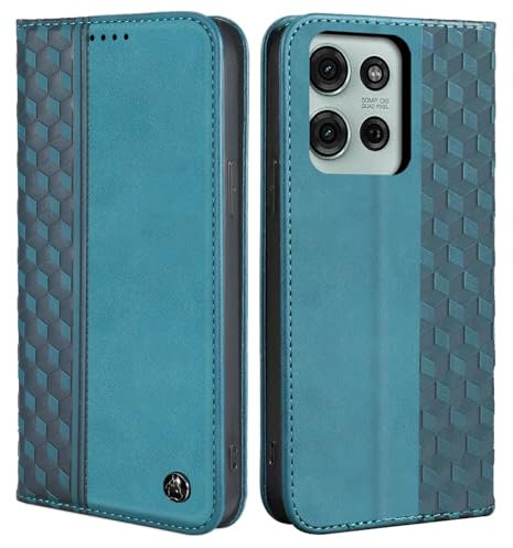 CXTcase Mobile Phone Case for Motorola Moto G75 5G, Leather Flip Case, PU Leather Shockproof Magnetic Protective Case, Green
