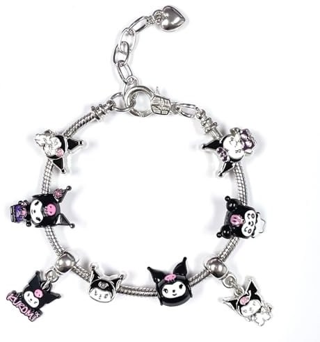 PQKL-Party Kuromi Bracciale Bambina - Pendente Regolabile Amicizia Sanrio Gioielli Regalo for Fans