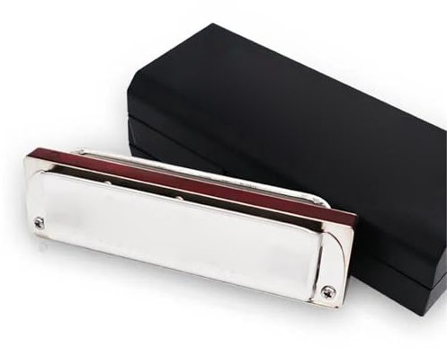 Mundharmonika Diatonische 10-Loch-Blues-Mundharmonika Aus Holz, C/G/A/Bb/D/E/F/G/Ab/Db/Eb/Gb/B(A Tone)