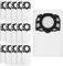 SEEALLDE 16 Stück Staubsaugerbeutel für Kärcher WD4 WD5 WD6 WD5 P WD6 P MV4 MV5 MV6 Ersatzbeutel KFI 487 für Kärcher 2.863-006.0 Nass Trockensauger