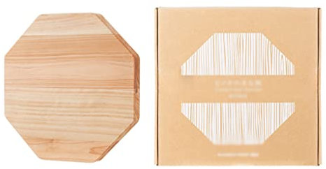 HCZKIUJY Schneidebrett und Tablett zum Stehen, Holz-Sternanis-Schneidebrett, verdickte, unbeschichtete Schneidebretter für Fleisch und Gemüse (Holzfarbe, 2er-Pack)