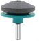 Afilador eficiente para cortacésped para taladros manuales y eléctricos, piedra de afilar giratoria para cuidado de bordes de jardín (cian)