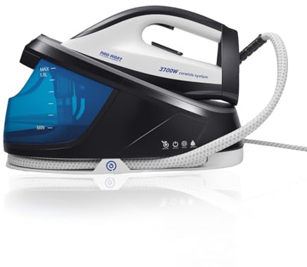 Centrale Vapeur,3100W Fer à Repasser Vapeur Professionnel,Réservoir 1,5L,Réglage Manuel,Semelle en Céramique,Jet Vapeur Puissant (A)