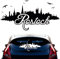 ilka parey wandtattoo-welt Autoaufkleber Autotattoo Autosticker Rostock Skyline Hafen Stadion Schriftzug M2151 - ausgewählte Farbe: *schwarz* ausgewählte Größe: *S - 20cm breit x 10cm hoch*