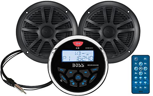 Boss Audio Systems MCKGB350B.6 Boss Mp3/Am/Fm/Rds Marine, Schwarz