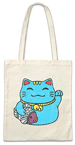 Urban Backwoods Maneki Neko III Hipster Bag Beutel Stofftasche Einkaufstasche