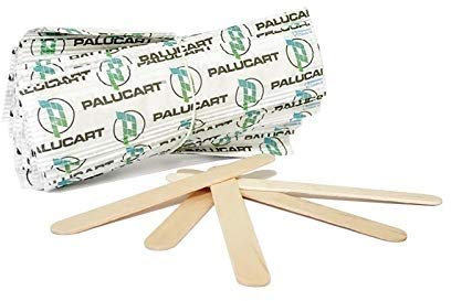 VIRSUS 2000 Einweg-Rührstäbchen aus Birkenholz einzeln verpackt Stab Löffel für Kaffee Eis Biologisch Abbaubar