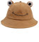 Fischerhut für Erwachsene, Frosch-Angler, Sonnenhut, Sommerhut aus- Baumwolle, niedlicher Frosch-Hut für Frauen Khaki Kinder (53–55 cm)