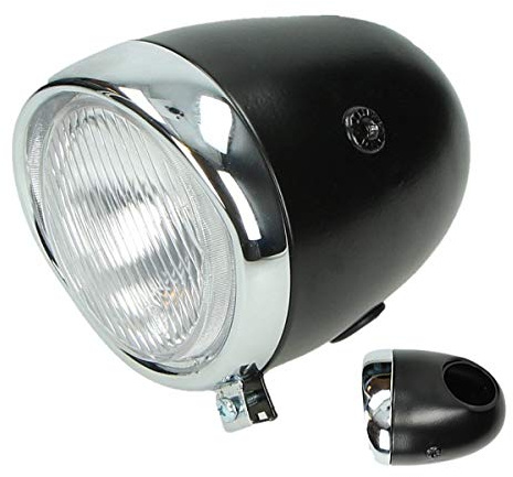 Scheinwerfer vorne rund 130mm schwarz für Puch Maxi oltimer/Modell