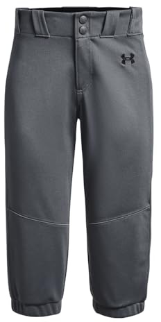 Under Armour Girls Utility Softball Pants 22, (012) Pitch Gray/Pitch Gray/Black, Small