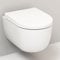 Spülrandloses Hänge Wc 49cm I Wand WC ohne Spülrand Weiß Matt I Randlose Hänge Toilette inkl. Schallschutz