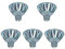 Swan MR16 EXN Lot de 5 ampoules GX5.3 36 degrés 12 V 50 W