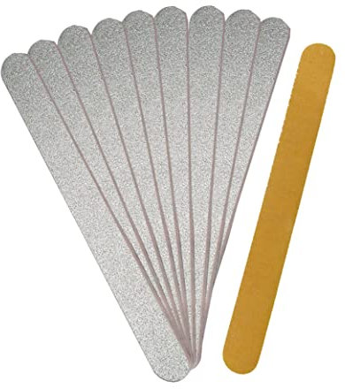 GS-Nails Wechselfeilen Feilblätter für Edelstahlboard (10 Stück,Silverstar Gerade K100-E)