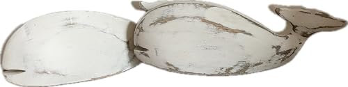 khevga Maritime Deko aus Mangoholz Aufstellen Wal 2er Set