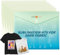 HTVRONT HTV Vinyl für Sublimation - Für Dunkle und Helle Stoffe - 5 Blätter 30.5 x 30.5cm Glänzendes Sublimationsvinyl- Helles und Waschbares HTV für T-Shirt, Hut