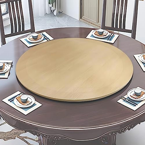 ESOYAWE Rotación De 360 Plato Giratorio De Madera para Mesa De Comedor, Ø 50 60 70 80 90 100 Cm Redondo Lazy Susan Placa Giratoria, Bandeja De Placa Giratoria con Cojinete Silencioso